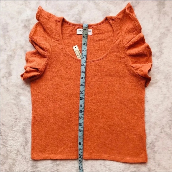 NEW Madewell Texture & Thread Ruffle Top - Picture 7 of 10